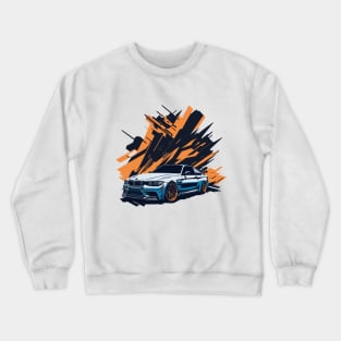 Bmw M4 F10 Vintage Car Art Crewneck Sweatshirt